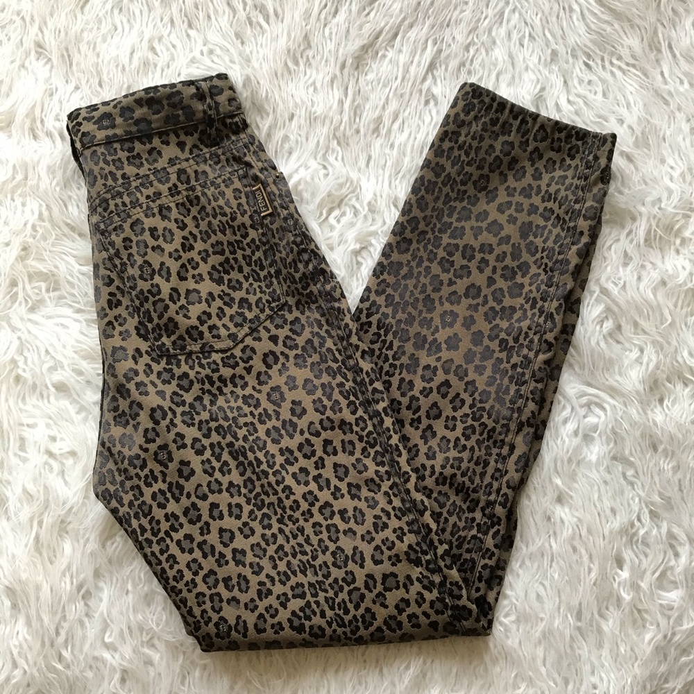 Vintage 1990’s Fendi Zucca Leopard Print Trousers - Picture 1 of 16
